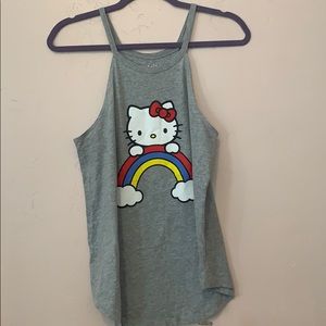 Hello kitty racer back tank top